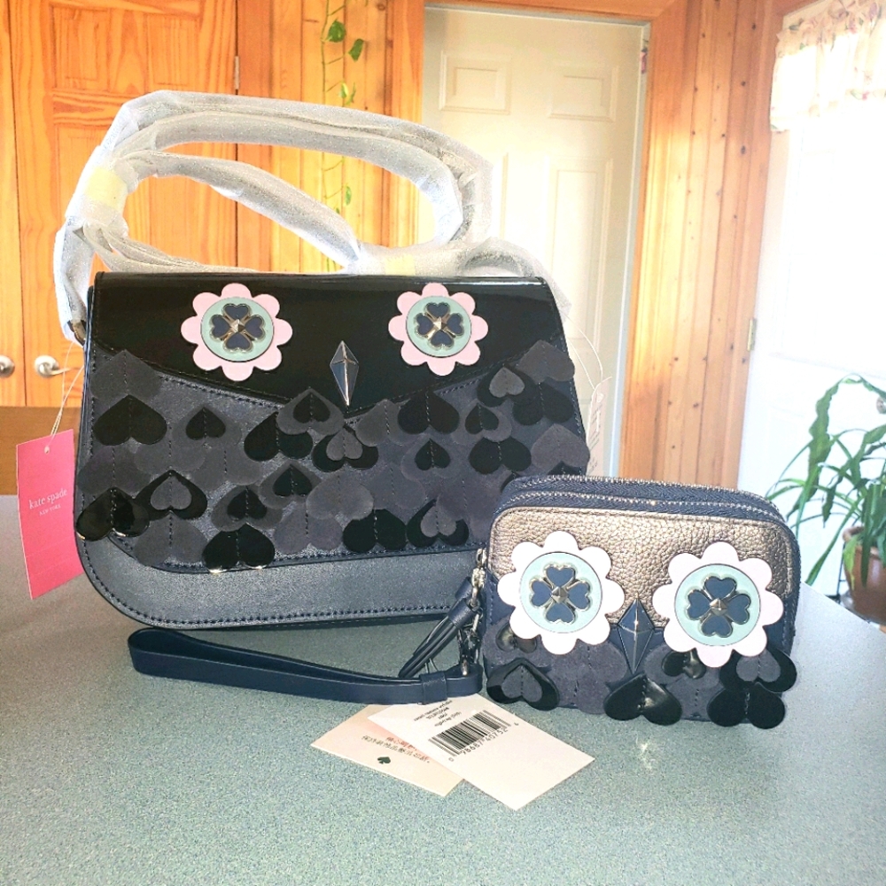 NWT Kate Spade Combo Zibbi Shoulder Bag & Wristlet